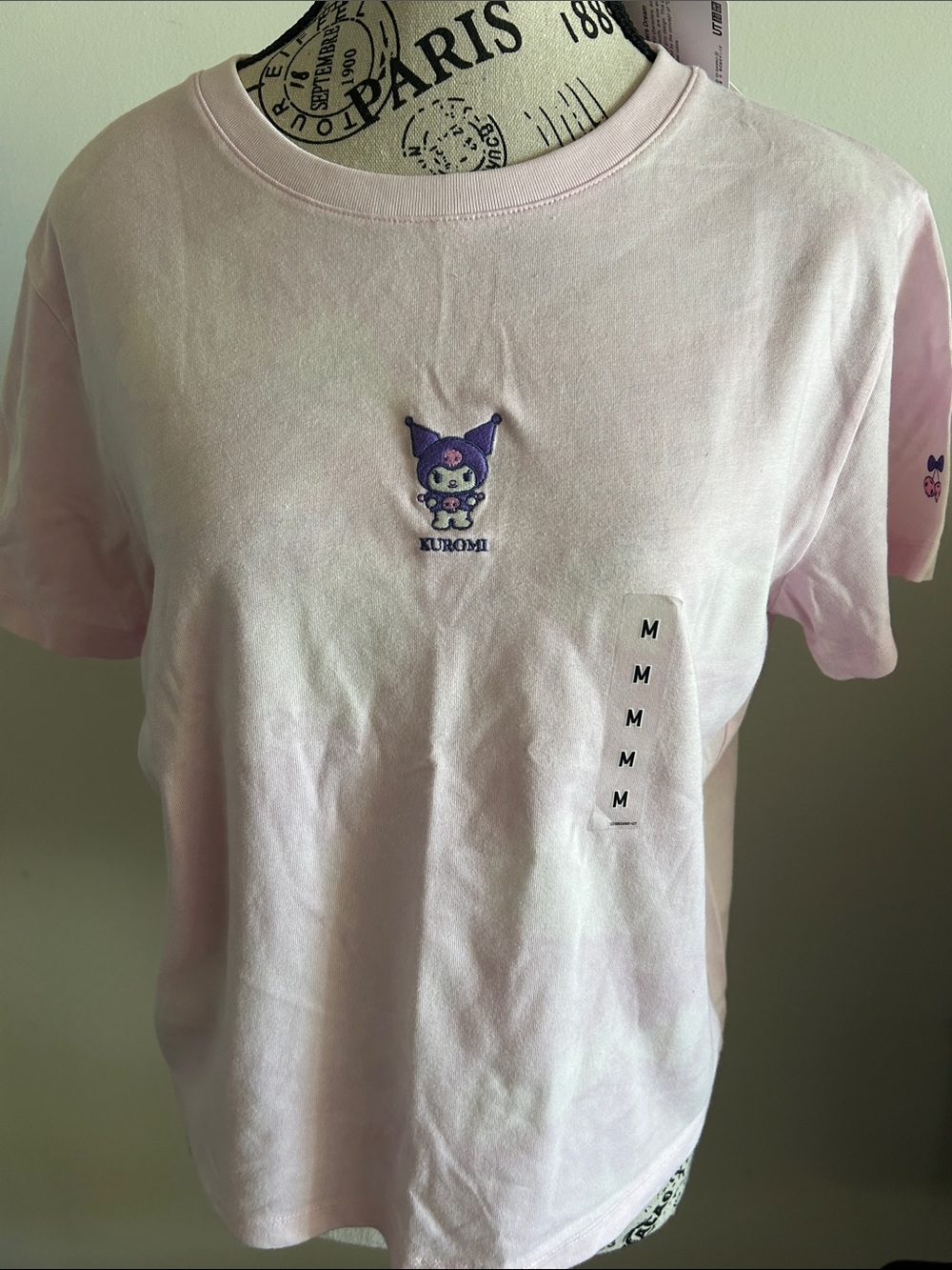 Uniqlo Pink Kuromi Short Sleeve Tee